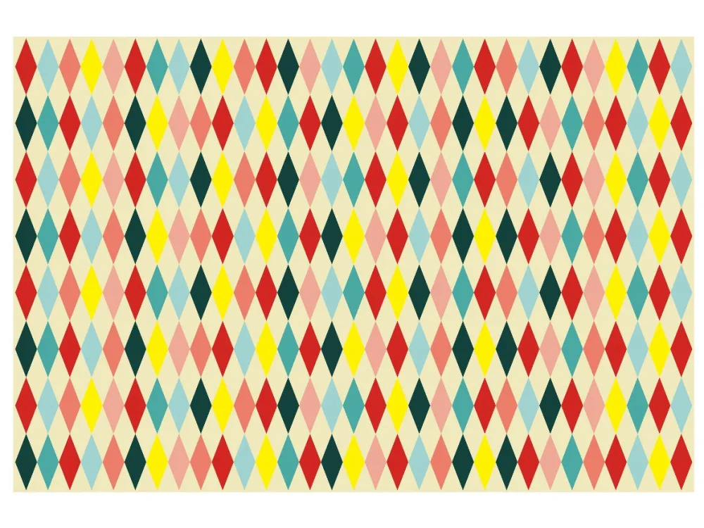 Obrus papierowy Romby - kolorowy, 180 x 120 cm > Bieżniki I Obrusy