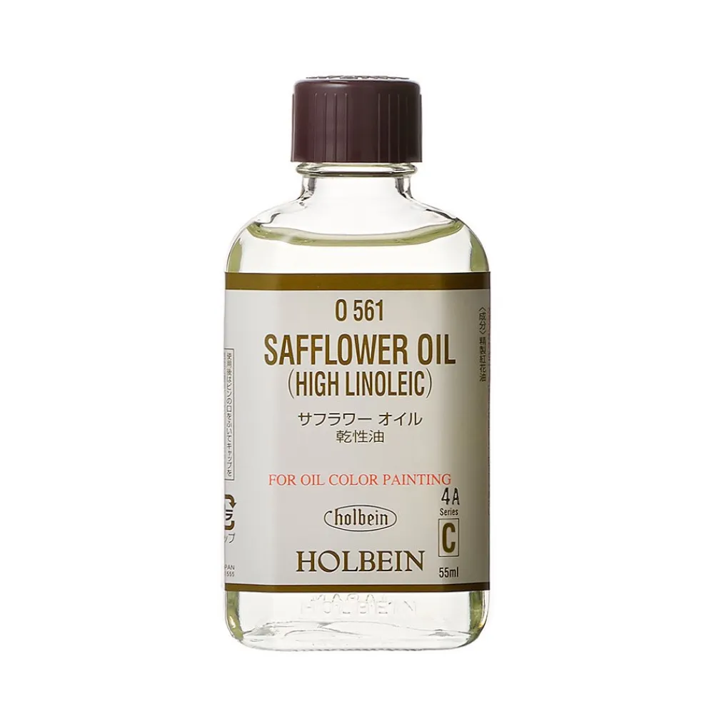 Holbein Olej szafranowy Safflower Oil do farb olejnych - - 55 ml
