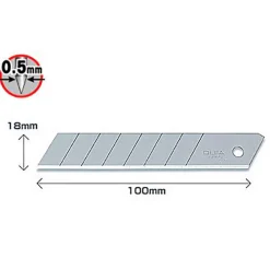 Olfa Ostrza segmentowe LB - - 18 mm, 10 szt. > Noże I Skalpele Do Cięcia