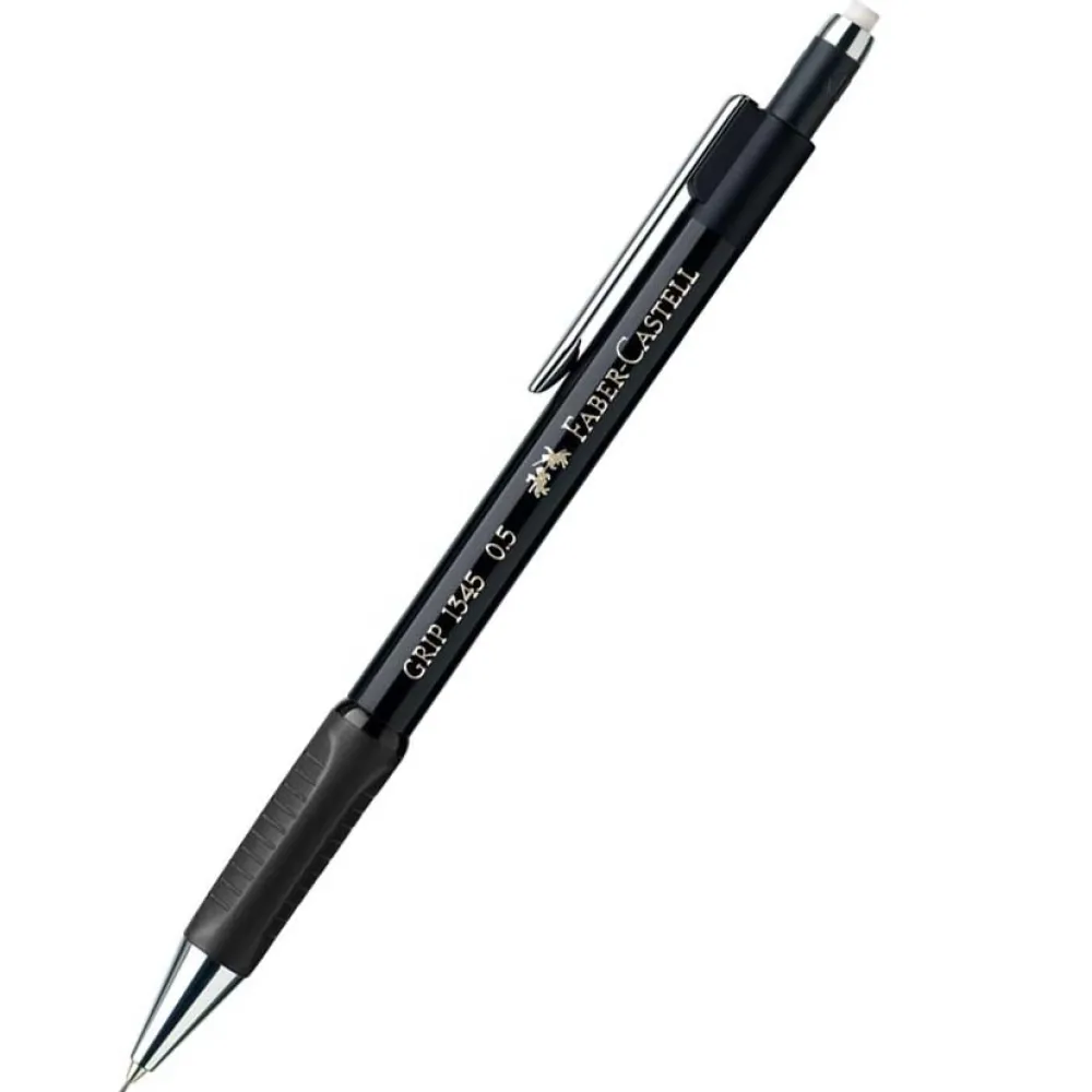 Faber-Castell Ołówek automatyczny Grip 1345 - - czarny, 0,5 mm > Ołówki