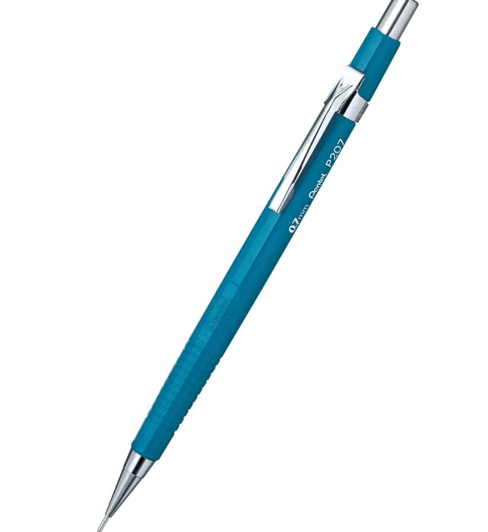 Pentel Ołówek automatyczny P207 - - niebieski, 0,7 mm > Ołówki