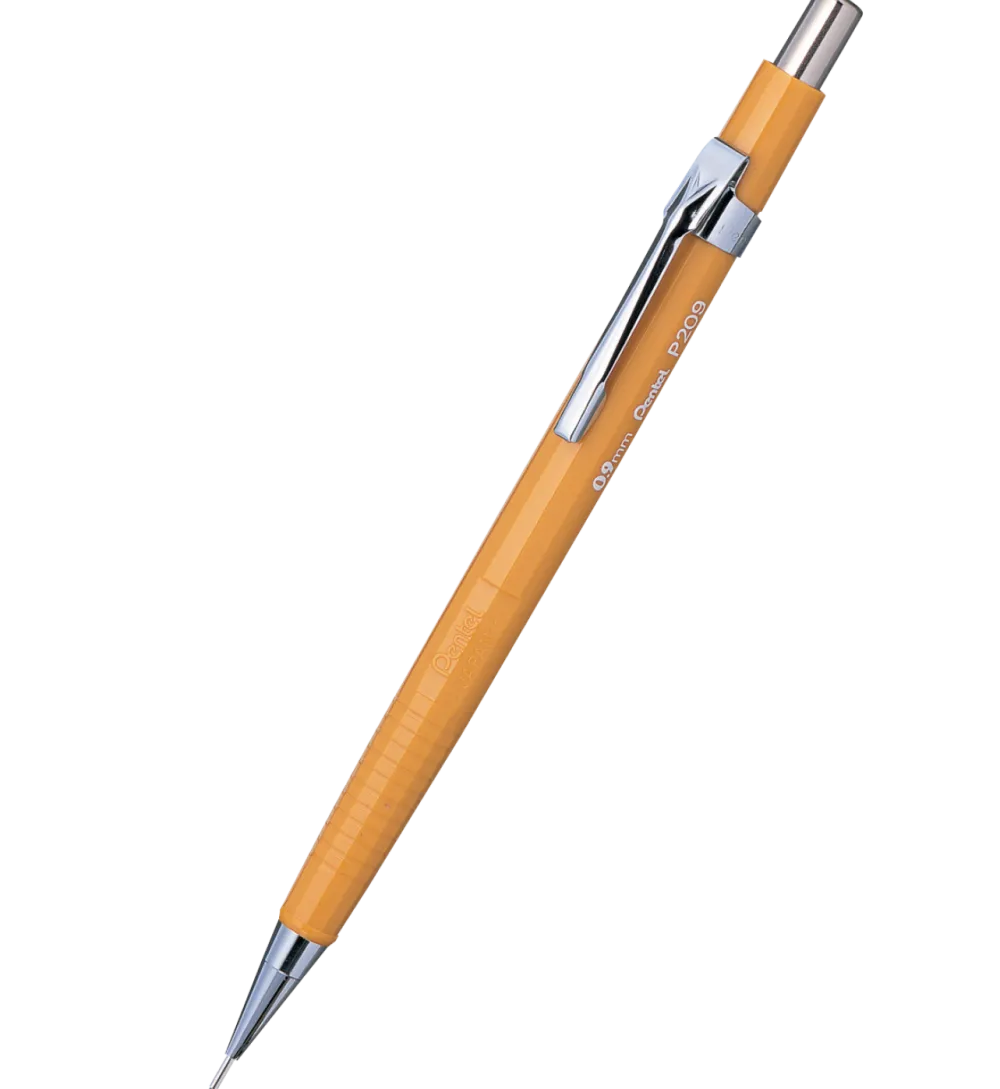 Pentel Ołówek automatyczny P209 - - żółty, 0,9 mm