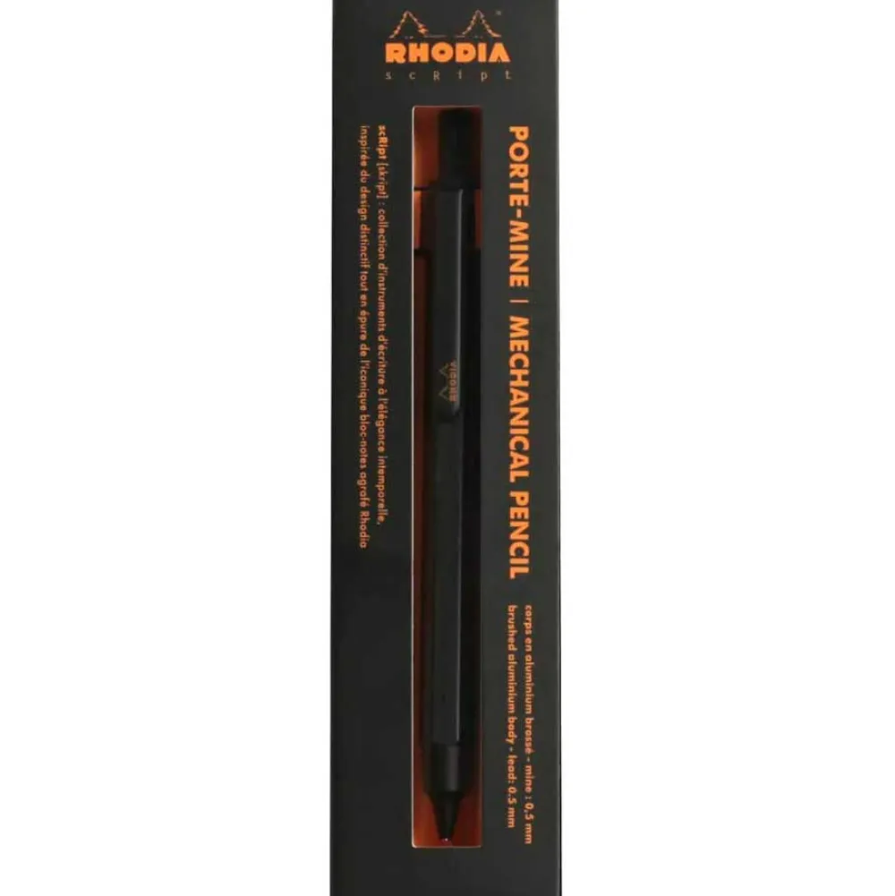 Rhodia Ołówek automatyczny scRipt - - Black > Ołówki