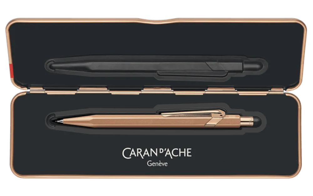 Caran d'Ache Ołówek mechaniczny 844 Premium z etui - - Brut Rose, 0,7 mm