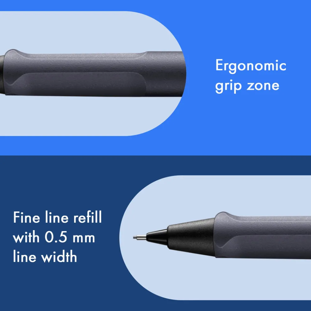 Lamy Ołówek mechaniczny Safari - - Steel Black 0,5 mm