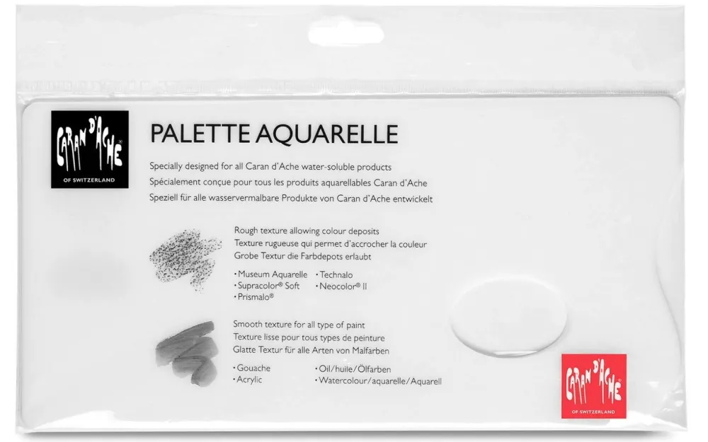 Caran d'Ache Paleta malarska Artist - - biała, dwustronna, 13 x 26 cm