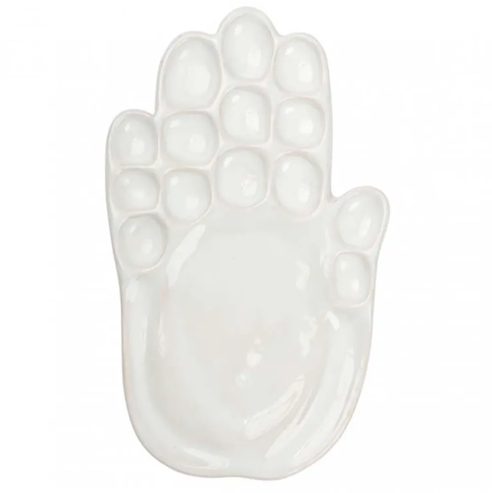 Kajolika Paletka porcelanowa - - Dłoń, 10 x 17 cm > Paletki Malarskie