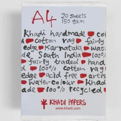 Khadi Papers Papier czerpany 100% bawełny 150 g - - White A4 20 ark.
