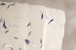 Kalander Papier czerpany - - bławatek, gładki, A5