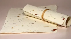 Kalander Papier czerpany - - cebula i trawa, gładki, A5 > Papiery Czerpane