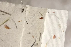 Kalander Papier czerpany - - cebula i trawa, gładki, A5 ><noscript><img width=