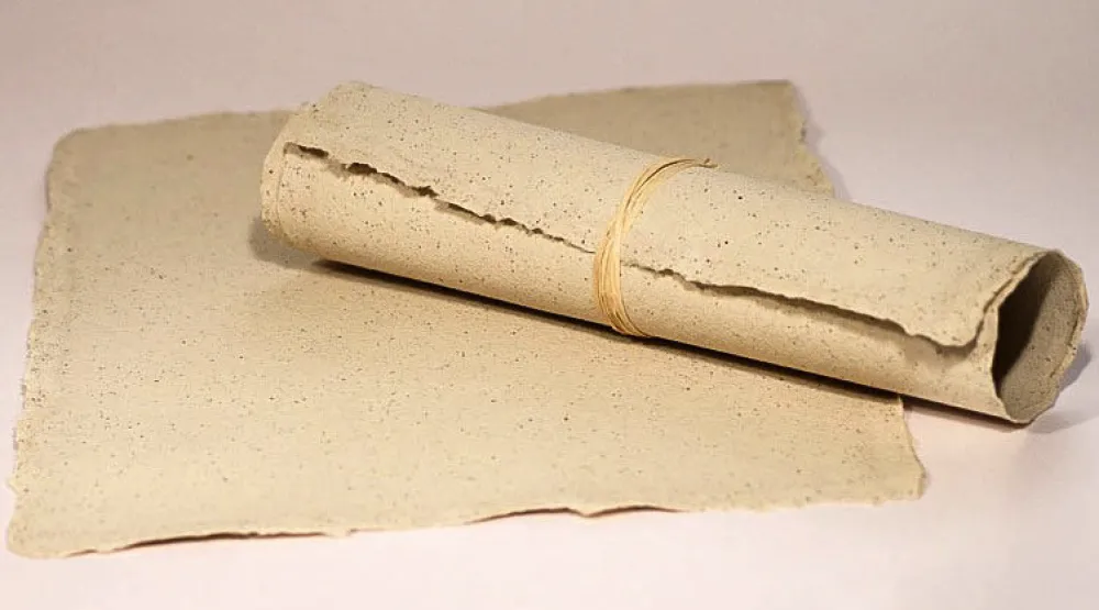 Kalander Papier czerpany - - kawa, len, A5 > Papiery Czerpane
