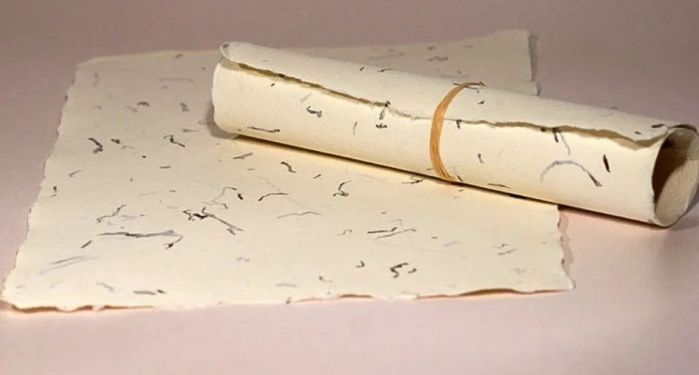 Kalander Papier czerpany - - tytoń, gładki, A5