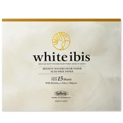 Holbein Papier do akwareli White Ibis 41 x 31,8 cm - - cold press 300 g 15 ark.
