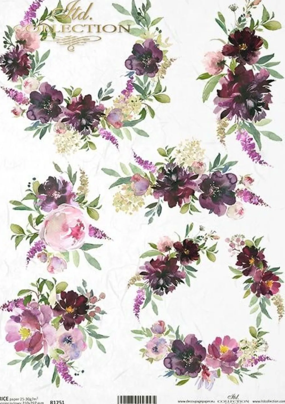 ITD Collection Papier do decoupage A4 - - ryżowy, R1751