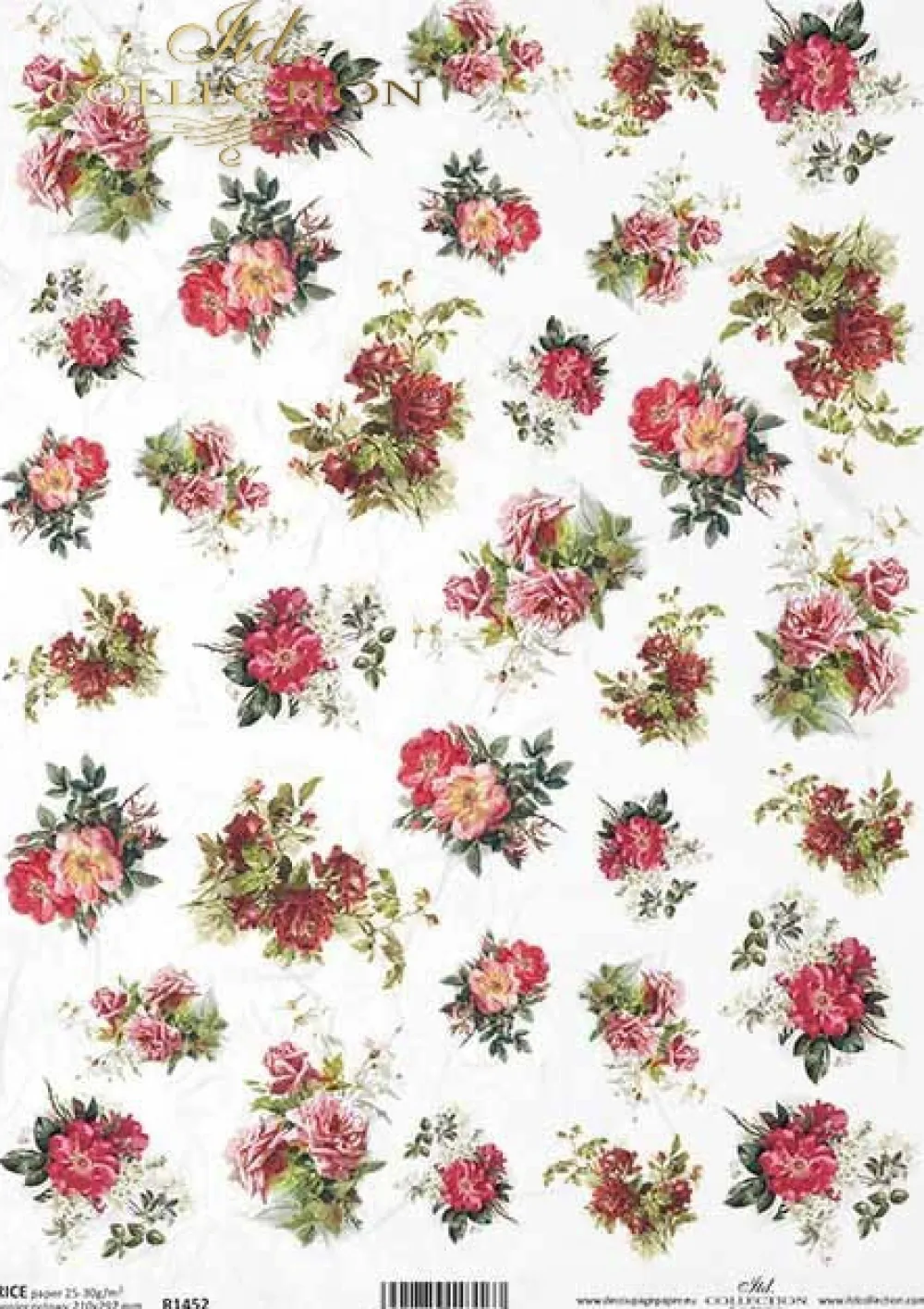 ITD Collection Papier do decoupage A4 - - ryżowy, R1452 > Papiery Do Decoupage