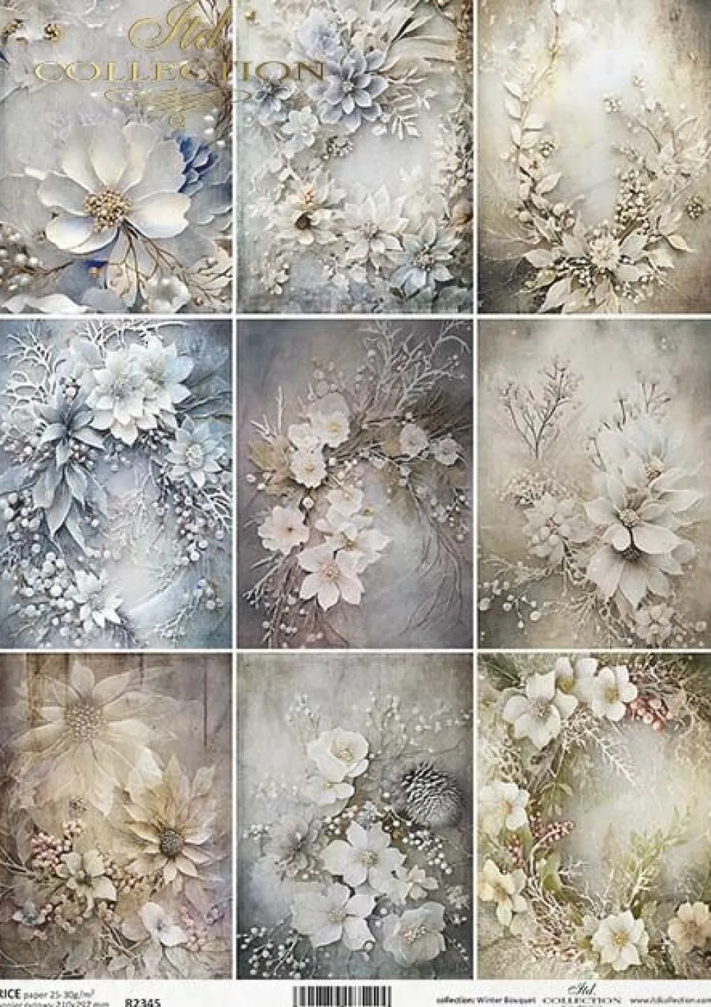 ITD Collection Papier do decoupage A4 - - ryżowy, R2345