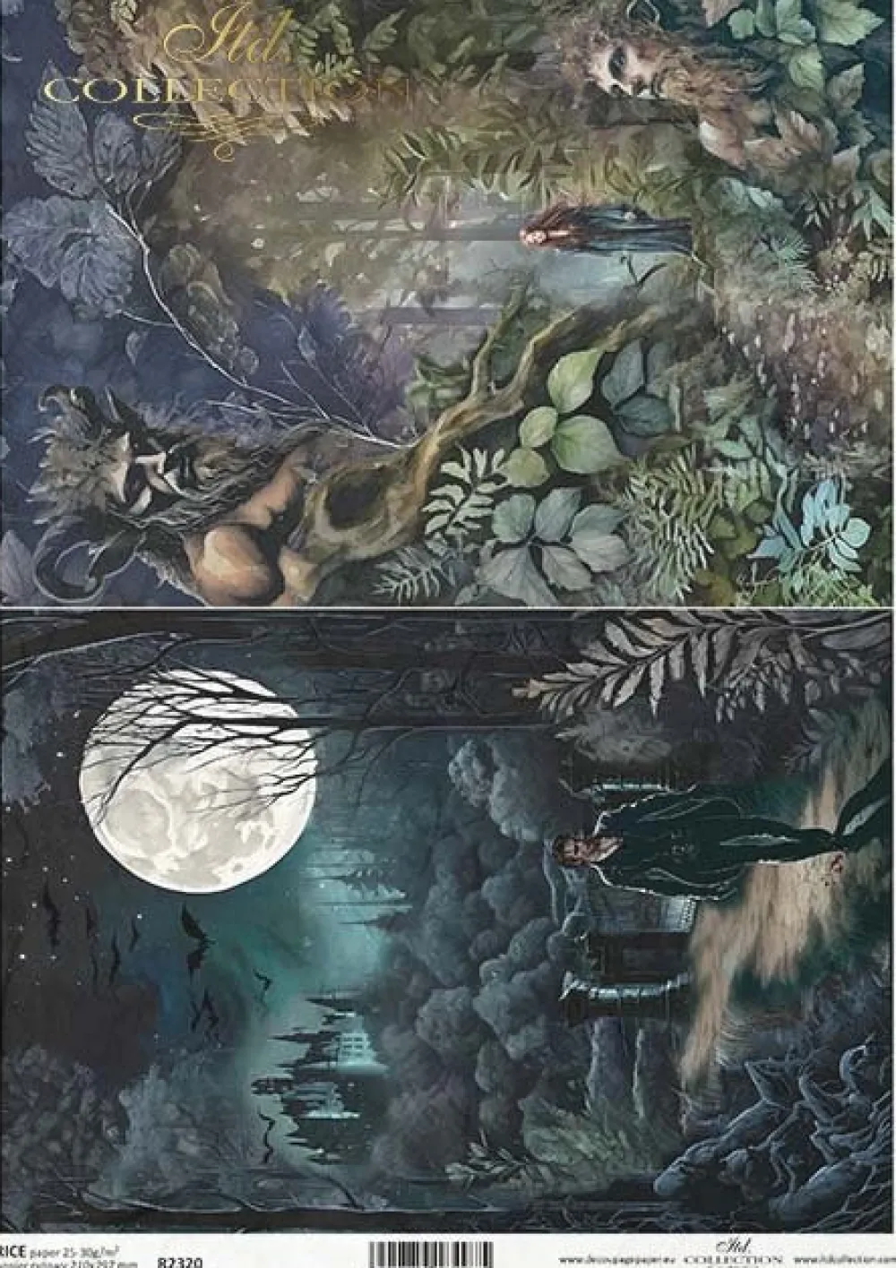 ITD Collection Papier do decoupage A4 - - ryżowy, R2320