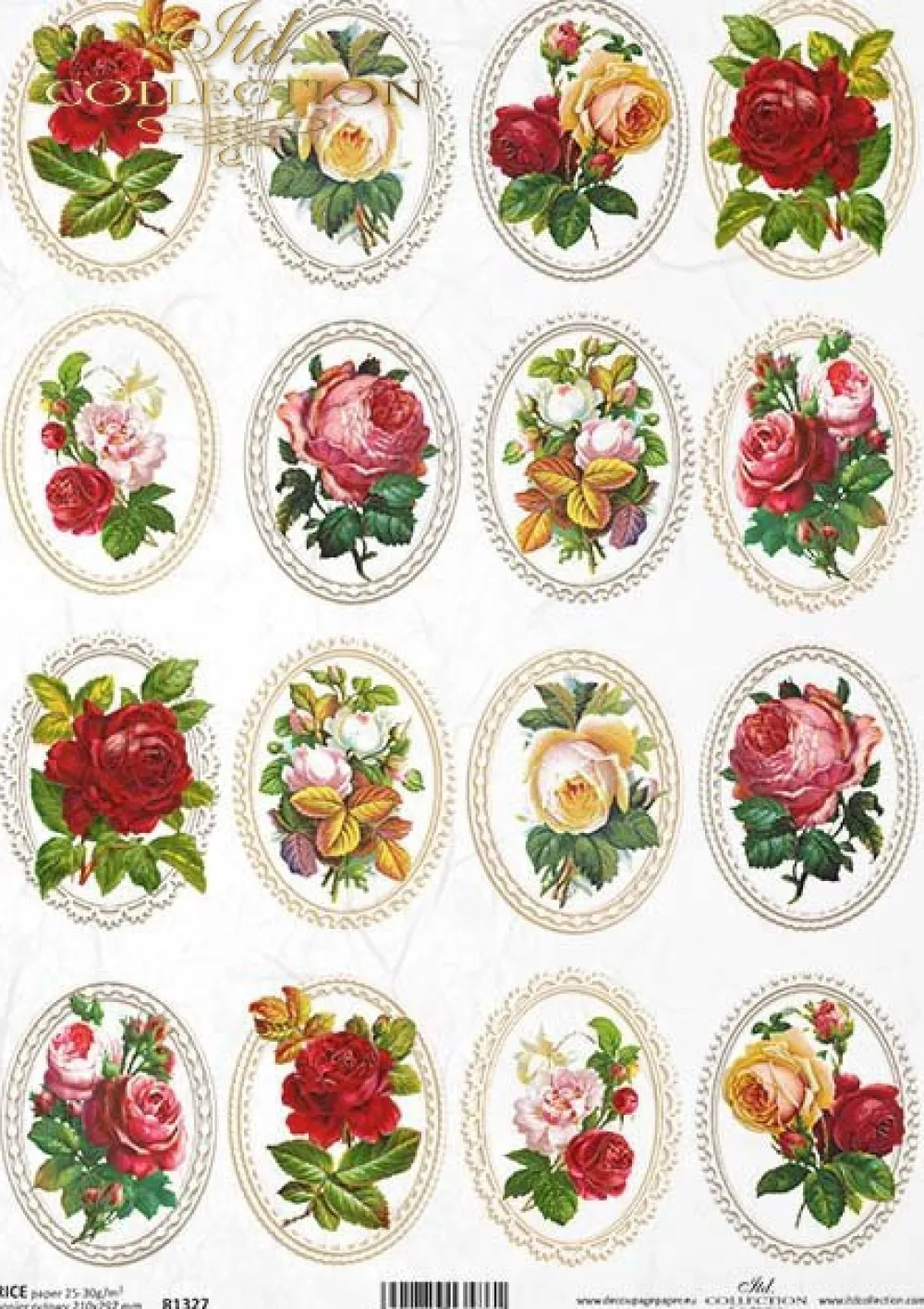 ITD Collection Papier do decoupage A4 - - ryżowy, R1327