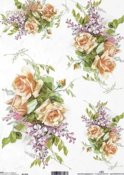 ITD Collection Papier do decoupage A4 - - ryżowy, R1204 > Papiery Do Decoupage