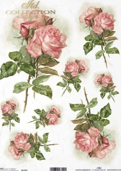 ITD Collection Papier do decoupage A4 - - ryżowy, R1201 > Papiery Do Decoupage