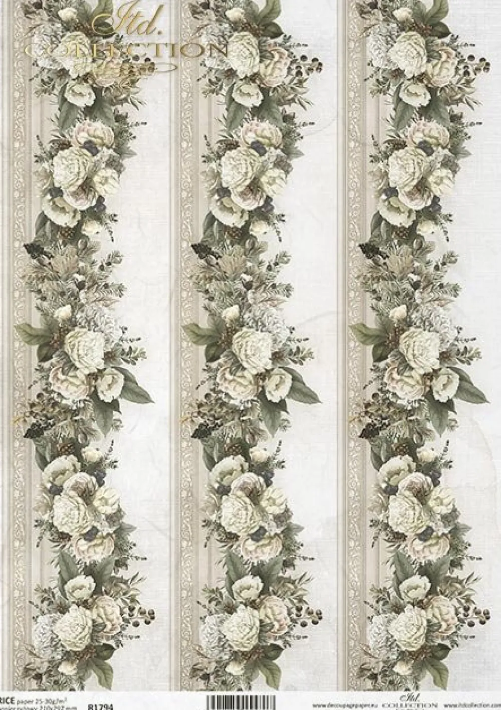 ITD Collection Papier do decoupage A4 - - ryżowy, R1794