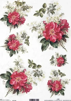 ITD Collection Papier do decoupage A4 - - ryżowy, R1198 > Papiery Do Decoupage