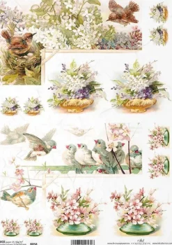 ITD Collection Papier do decoupage A4 - - ryżowy, R858