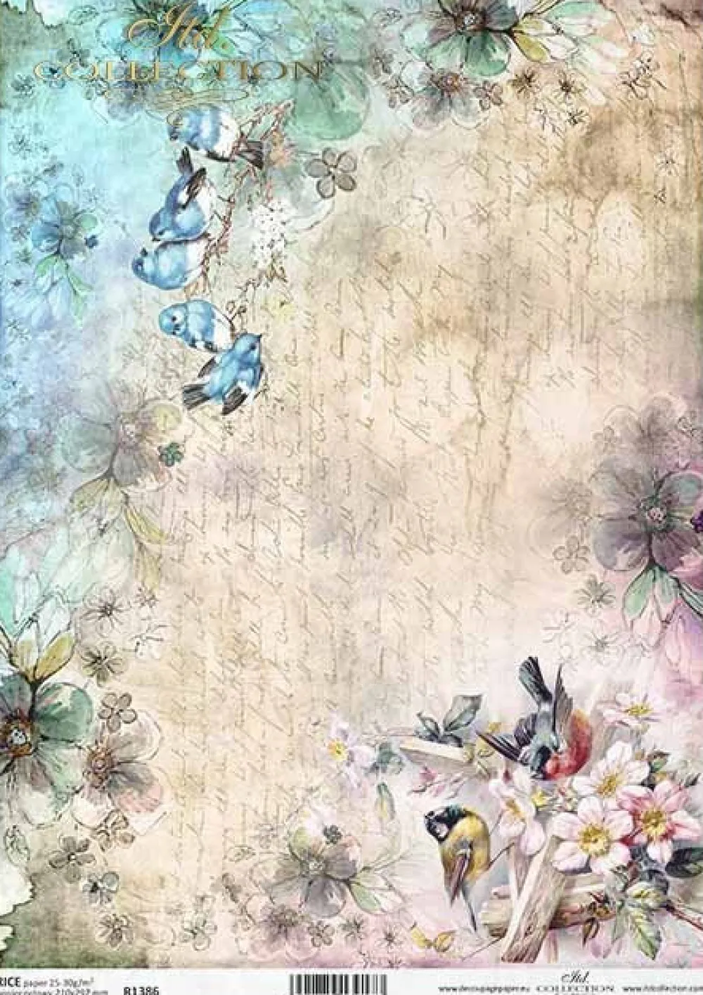 ITD Collection Papier do decoupage A4 - - ryżowy, R1386