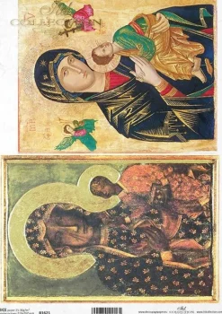 ITD Collection Papier do decoupage A4 - - ryżowy, R1620 > Papiery Do Decoupage