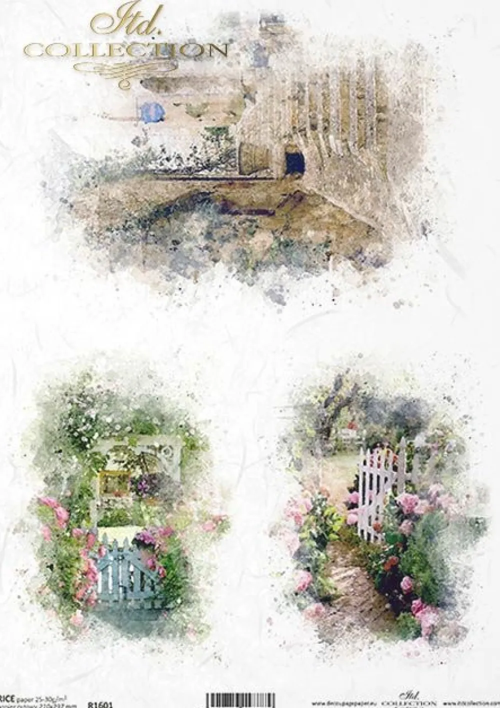 ITD Collection Papier do decoupage A4 - - ryżowy, R1594 > Papiery Do Decoupage