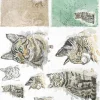 ITD Collection Papier do decoupage A4 - - ryżowy, R1565