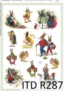 ITD Collection Papier do decoupage A4 - - ryżowy, R286 > Papiery Do Decoupage