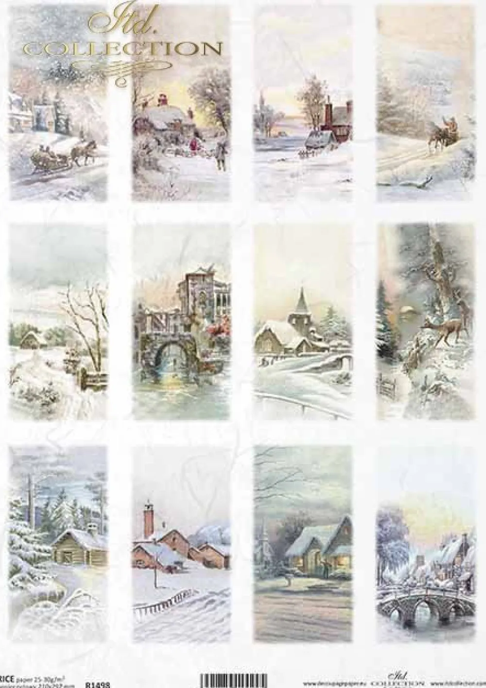 ITD Collection Papier do decoupage A4 - - ryżowy, R1498
