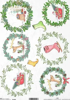 ITD Collection Papier do decoupage A4 - - ryżowy, R1477 > Papiery Do Decoupage