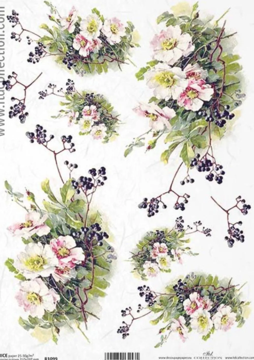 ITD Collection Papier do decoupage A4 - - ryżowy, R1170 > Papiery Do Decoupage