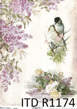 ITD Collection Papier do decoupage A4 - - ryżowy, R1174