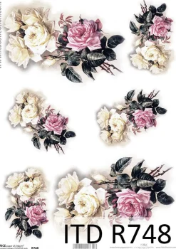 ITD Collection Papier do decoupage A4 - - ryżowy, R746 > Papiery Do Decoupage