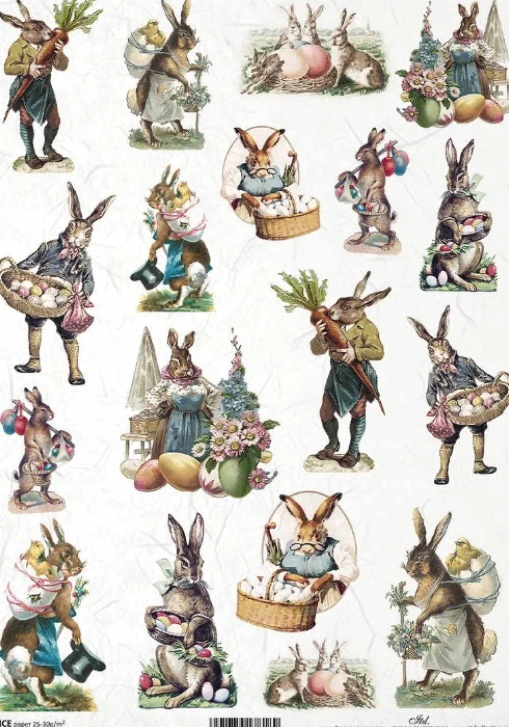 ITD Collection Papier do decoupage A4 - - ryżowy, R2169