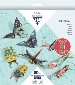 Clairefontaine Papier do origami, Insects - - 70 g, 60 ark.