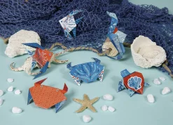 Clairefontaine Papier do origami, Sea Animals - - 70 g, 60 ark.