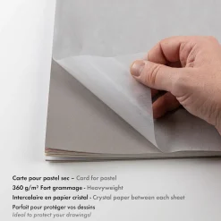 Clairefontaine Papier do pasteli suchych Pastelmat No. 7 - - 24 x 30 cm 360 g 12 ark. ><noscript><img width=