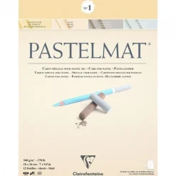 Clairefontaine Papier do pasteli suchych Pastelmat - - nr 1, 18 x 24 cm, 360g, 12 ark.