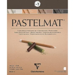 Clairefontaine Papier do pasteli suchych Pastelmat - - nr 2, 24 x 30 cm, 360g, 12 ark. ><noscript><img width=