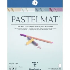 Clairefontaine Papier do pasteli suchych Pastelmat - - nr 4, 18 x 24 cm, 300g, 12 ark. > Papier Do Pasteli