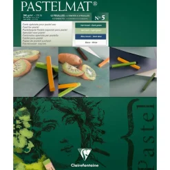 Clairefontaine Papier do pasteli suchych Pastelmat - - nr 5, 24 x 30 cm, 300g, 12 ark.