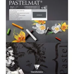 Clairefontaine Papier do pasteli suchych Pastelmat - - nr 6, 18 x 24 cm, 300g, 12 ark. > Papier Do Pasteli