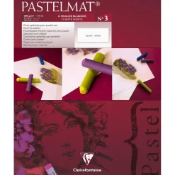 Clairefontaine Papier do pasteli suchych Pastelmat - - nr 3, 24 x 30 cm, 300g, 12 ark.