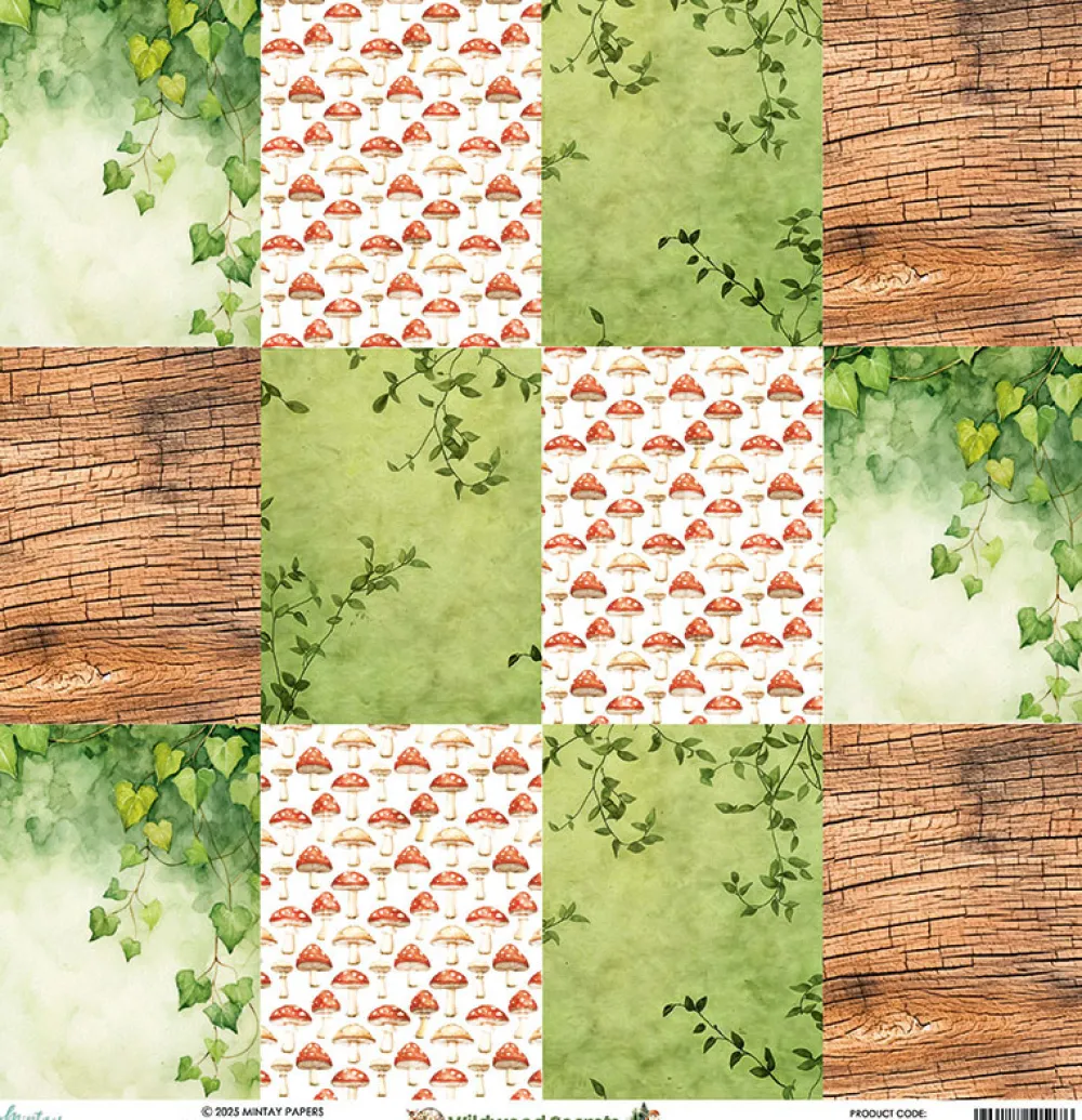 Mintay by Karola Papier do scrapbookingu 30,5 x 30,5 cm - Mintay - Wildwood Secrets 06