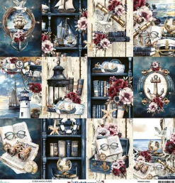 Mintay by Karola Papier do scrapbookingu 30,5 x 30,5 cm - Mintay - Bon Voyage 02 > Papiery Do Scrapbookingu